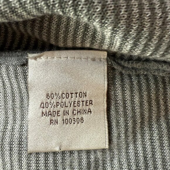 Peter Millar Sweater Gray Mock Neck.  Half Zip.  Zipper. Size Men's Large Cotton - Picture 9 of 11